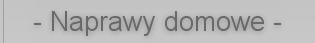 - Naprawy domowe -